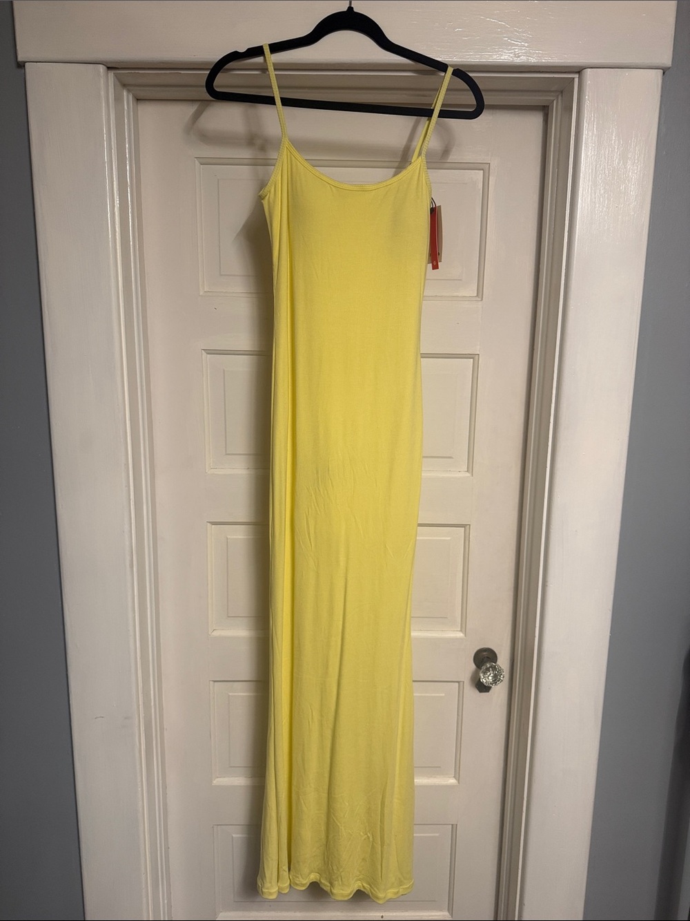Yellow Spaghetti-Strap Maxi Dress - Women